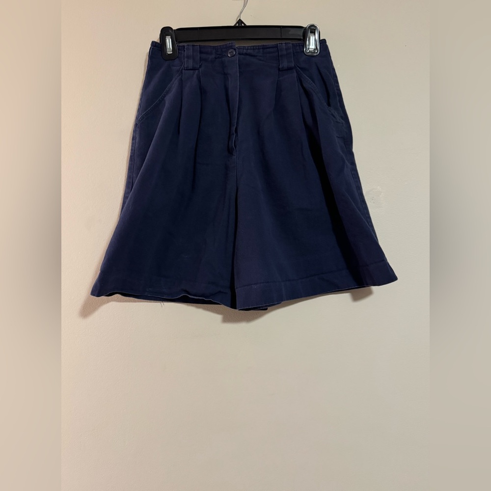 EUC Design Assets Blue Vintage Union Made Pleated Shorts size medium